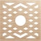 Ekena Millwork Chevron Wood Fretwork Pierced Ceiling Medallion, Alder, 20"OD x 5 1/8"ID x 3/8"T CMWP20X20X0375CHAL - alternate 1